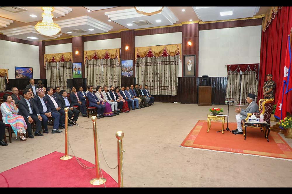 Government, private sector should cooperate to improve economy: Prez Paudel
